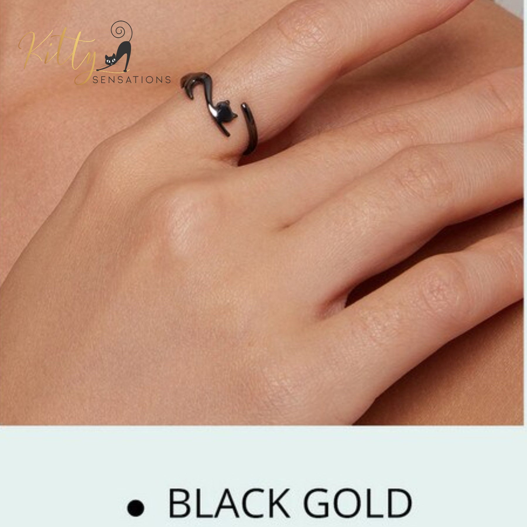 www.KittySensations.com: Elegant Cat Ring In Solid 925 Sterling Silver (Silver, Gold, or Black Gold Finish) ($44.52): https://www.kittysensations.com/products/copy-of-elegant-cat-ring-in-solid-925-sterling-silver