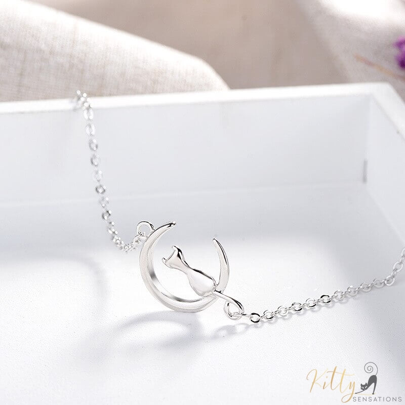 cat moon bracelet sterling silver in white box 10047062-s925-silver-bracelet