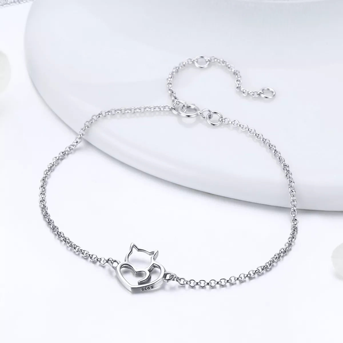 www.KittySensations.com Cat Heart Bracelet in Solid 925 Sterling Silver ($26.95): https://www.kittysensations.com/products/cat-heart-bracelet-in-solid-925-sterling-silver