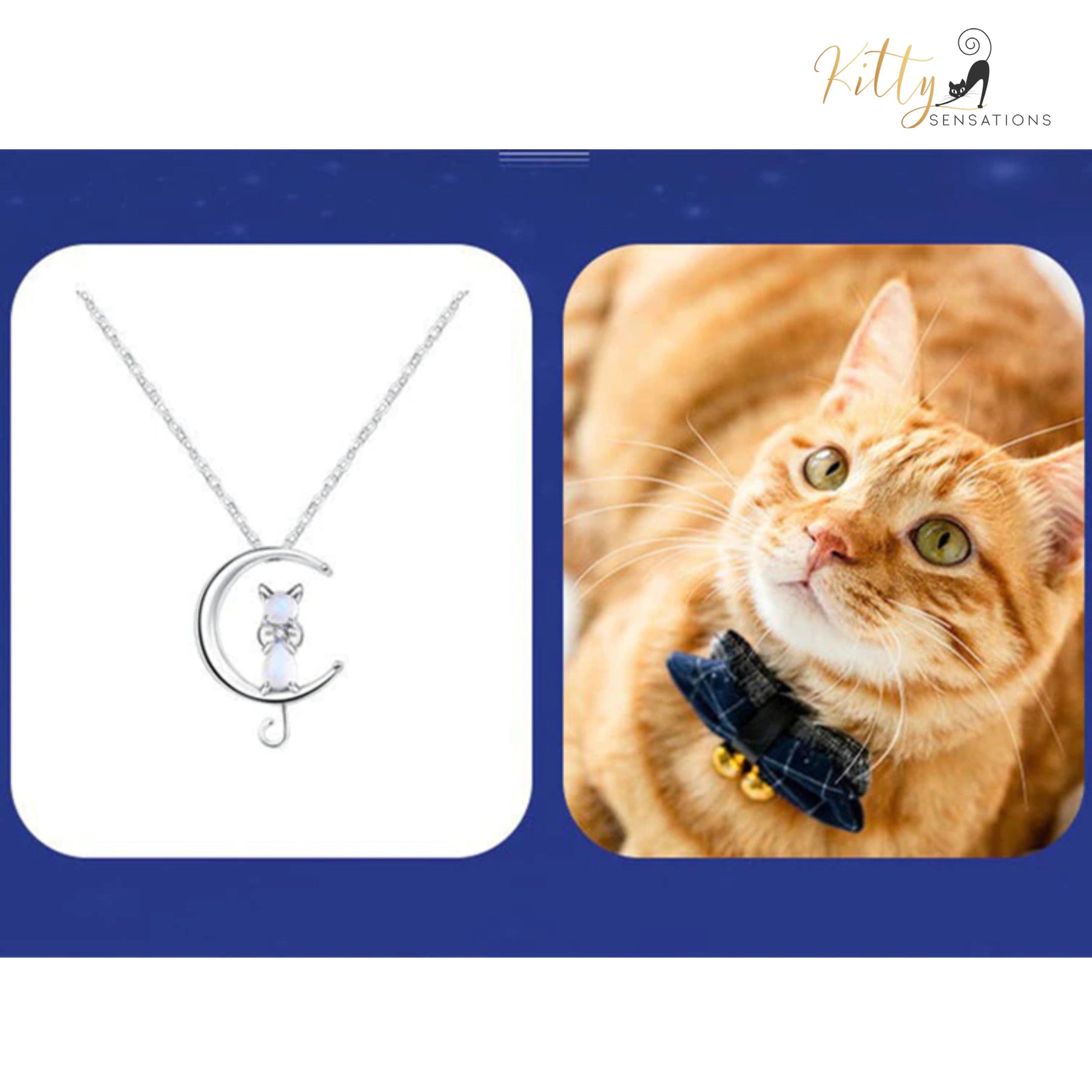 http://KittySensations.com Moon Kitty Necklace in Natural Moonstone and Solid 925 Sterling Silver ($22.58): https://kittysensations.com/products/moon-kitty-necklace-in-moonstone-and-solid-925-sterling-silver