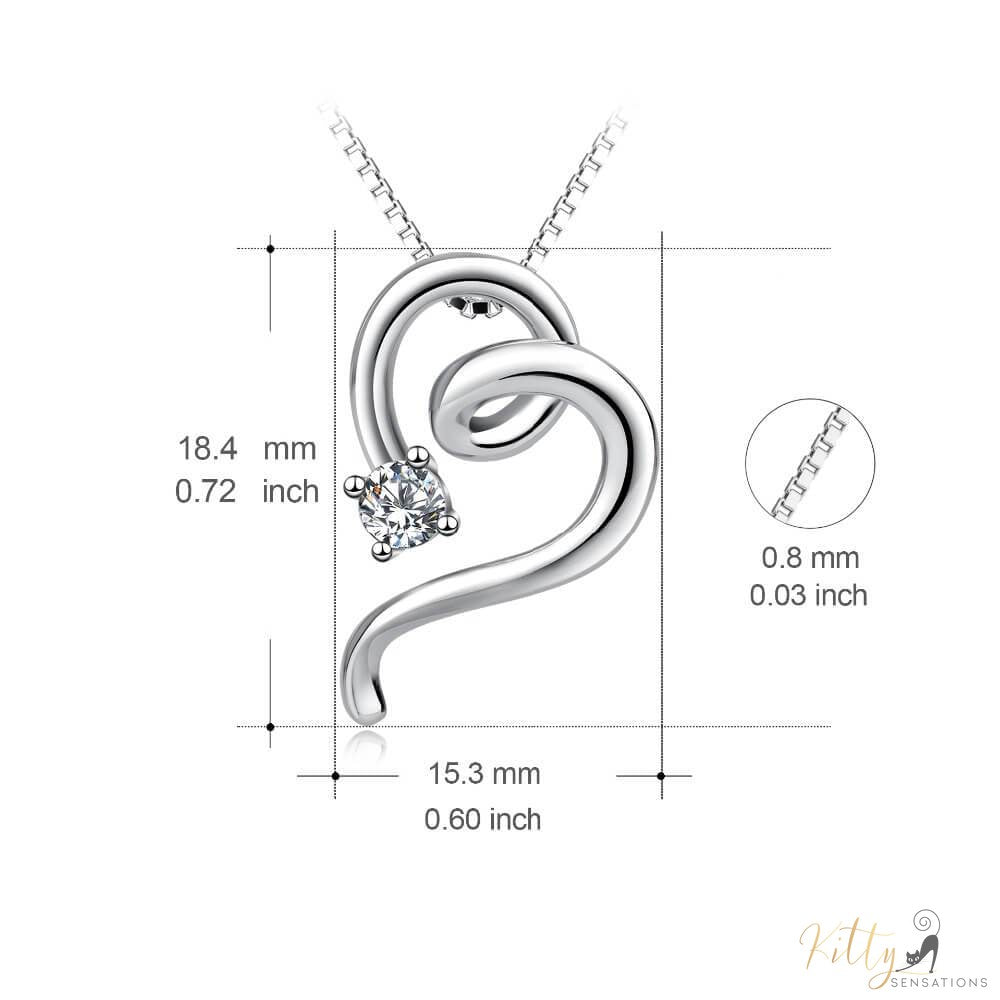 cat pendant necklace plated in sterling silver with measures kittysensations 7114623-china