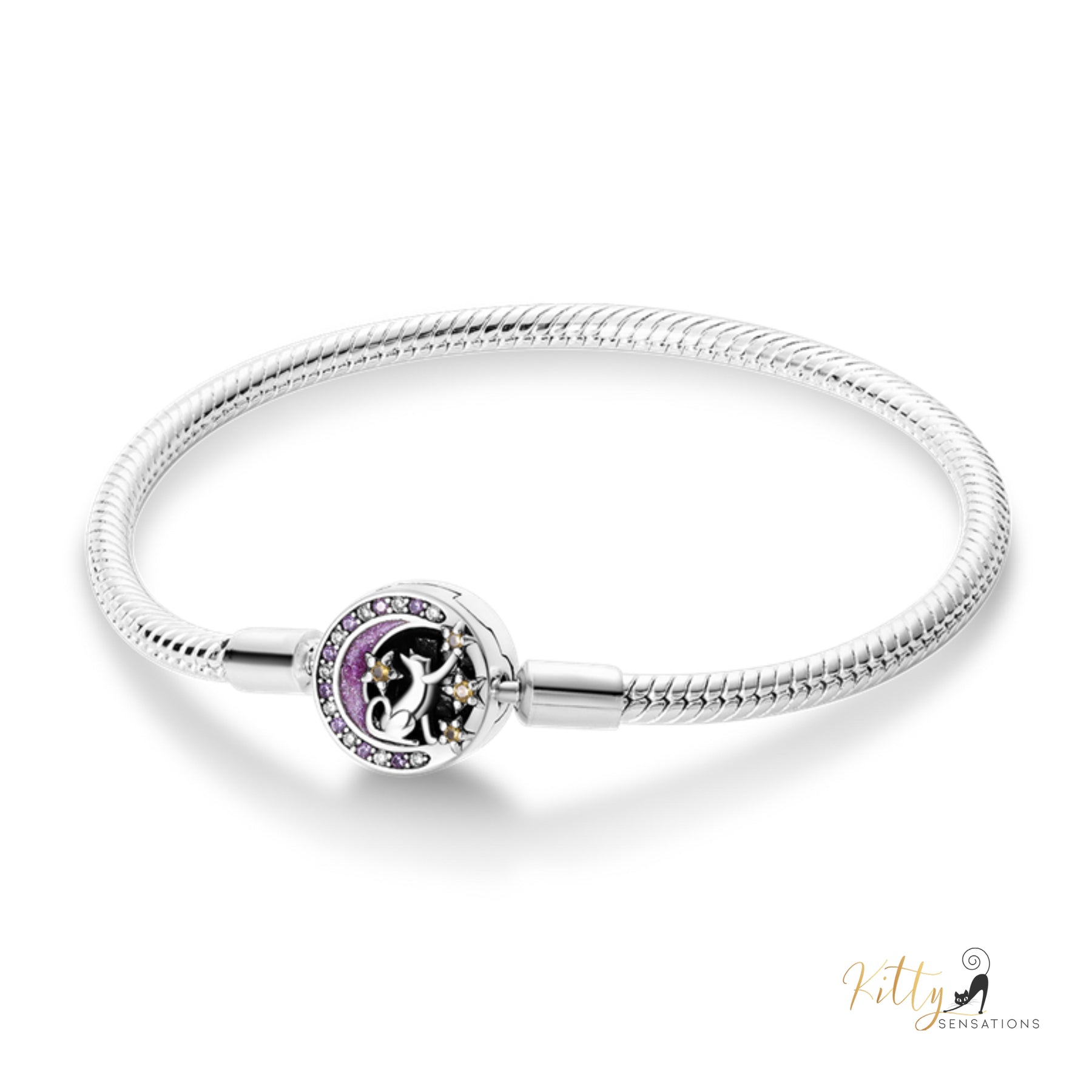Reaching-for-The-Stars Cat Bracelet in Solid 925 Sterling Silver ($63.11): (Enameled)https://www.kittysensations.com/products/reaching-for-the-stars-cat-bracelet-in-solid-925-sterling-silver-enameled?_pos=2&_psq=reachin&_ss=e&_v=1.0