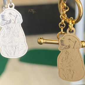 KittySensations™ Custom Dog Charm Bracelet with Personal Engraving in Solid 925 Sterling Silver or Gold Plated Titanium - Your Choice! ($59.95)