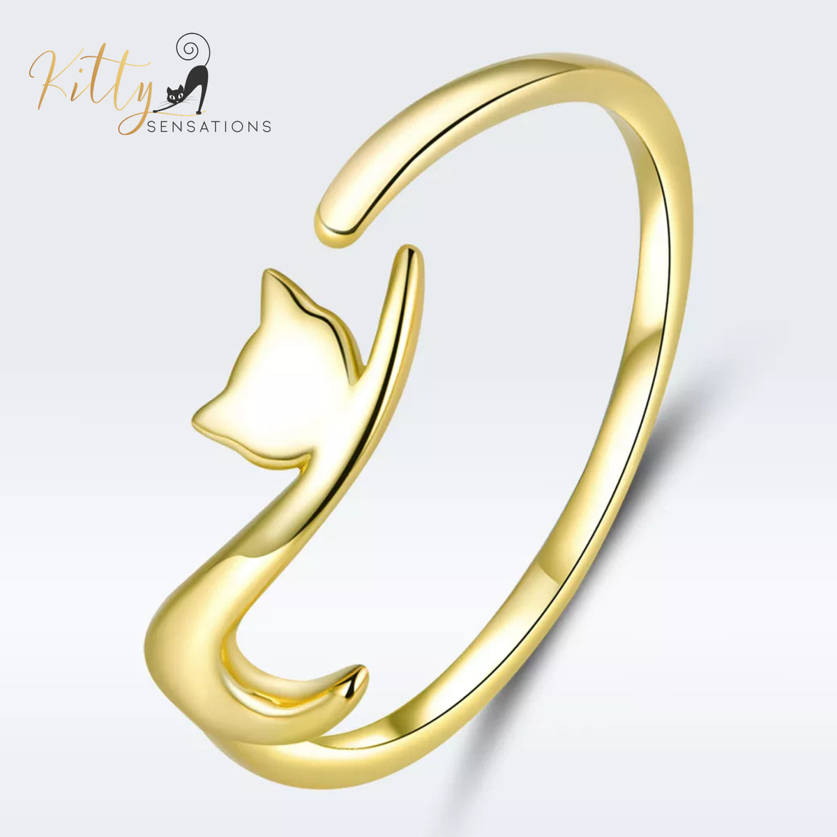 www.KittySensations.com: Elegant Cat Ring In Solid 925 Sterling Silver (Silver, Gold, or Black Gold Finish) ($44.52): https://www.kittysensations.com/products/copy-of-elegant-cat-ring-in-solid-925-sterling-silver