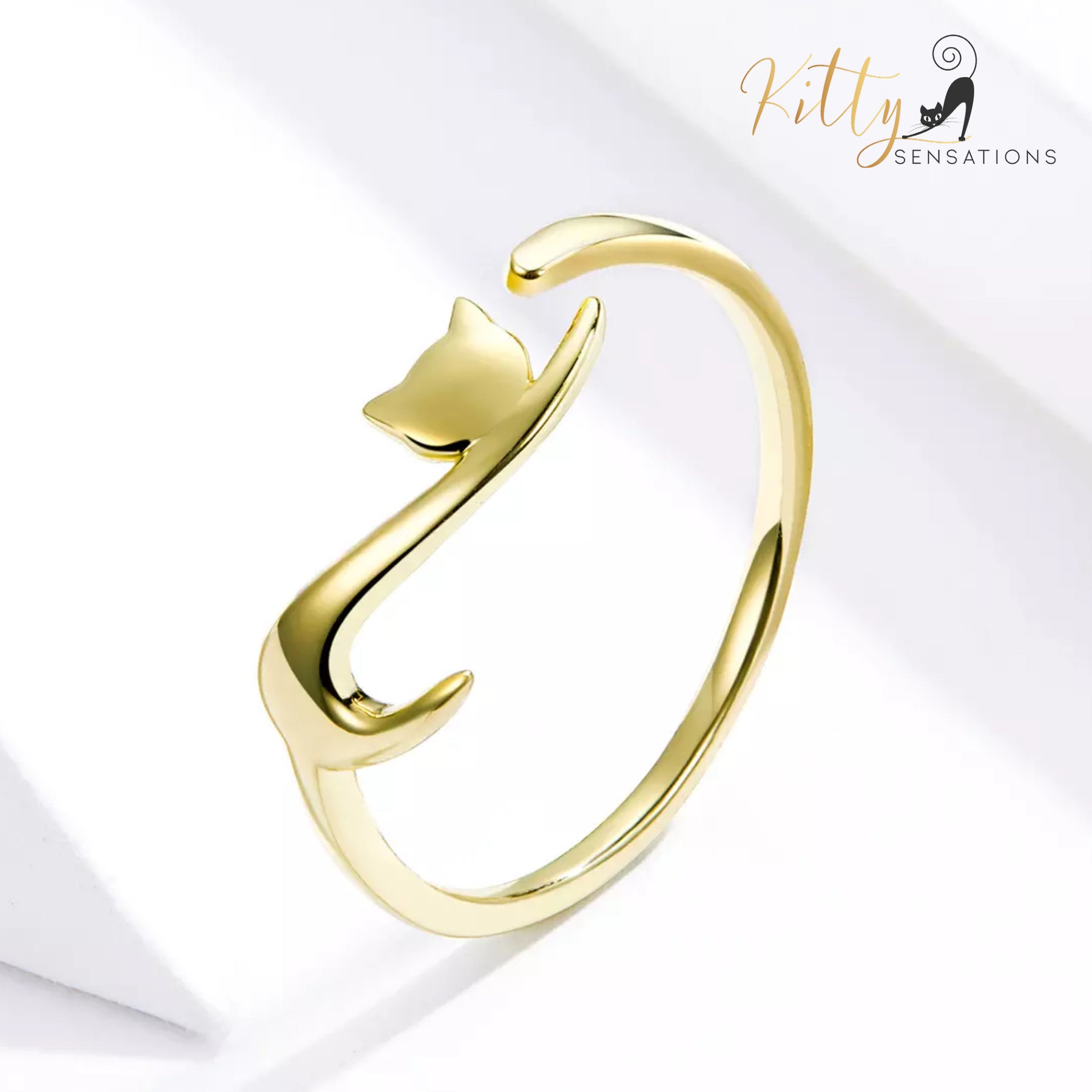 www.KittySensations.com: Elegant Cat Ring In Solid 925 Sterling Silver (Silver, Gold, or Black Gold Finish) ($44.52): https://www.kittysensations.com/products/copy-of-elegant-cat-ring-in-solid-925-sterling-silver