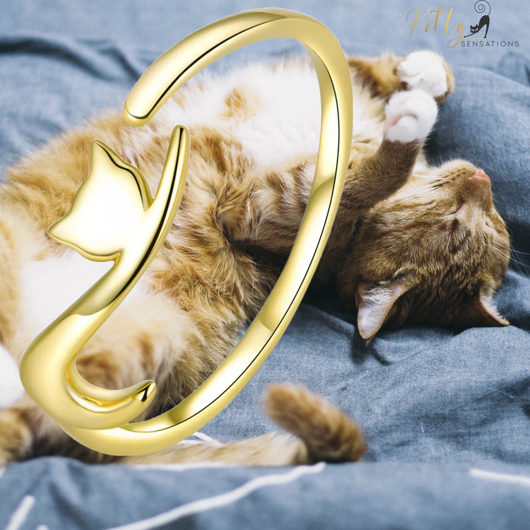 www.KittySensations.com: Elegant Cat Ring In Solid 925 Sterling Silver (Silver, Gold, or Black Gold Finish) ($44.52): https://www.kittysensations.com/products/copy-of-elegant-cat-ring-in-solid-925-sterling-silver