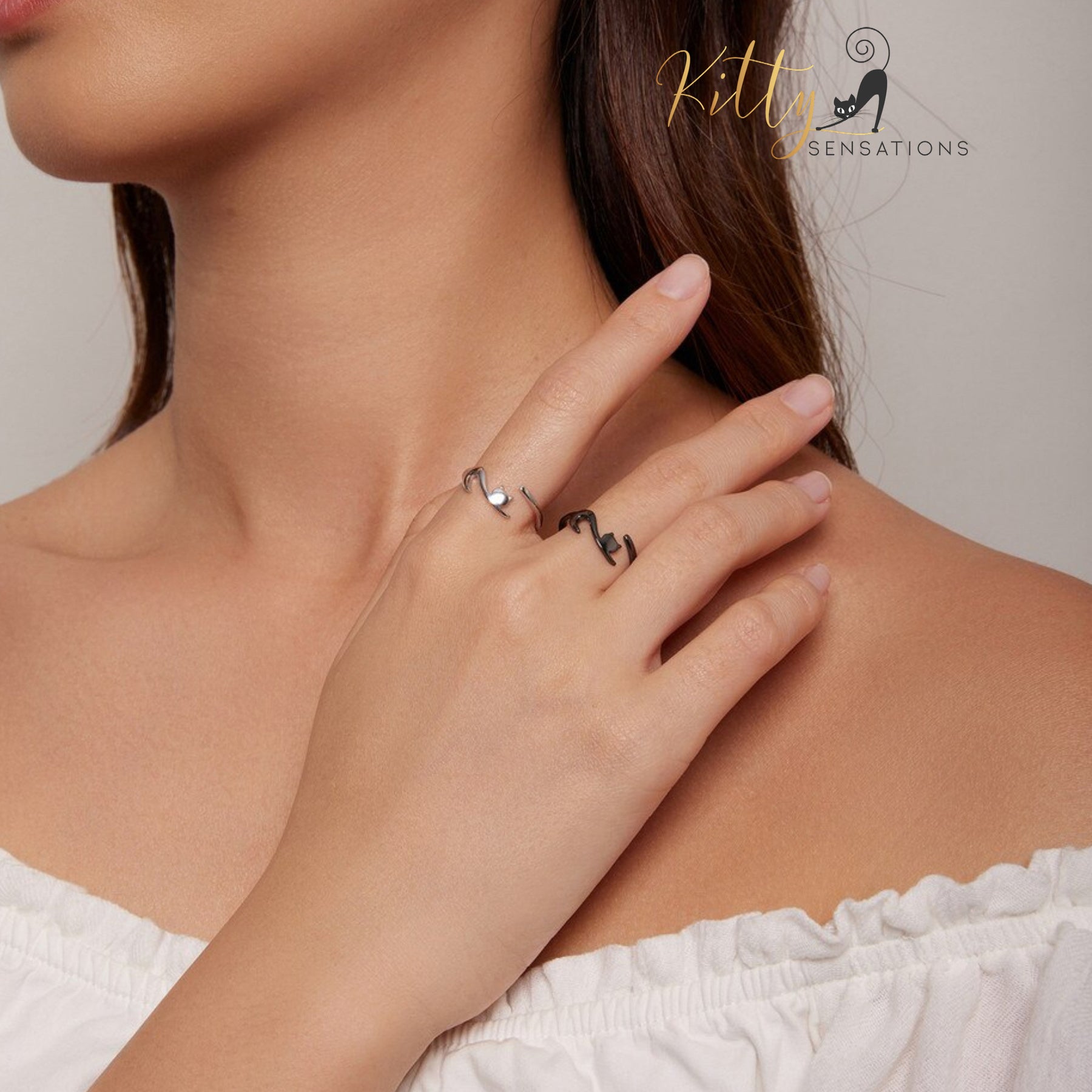 www.KittySensations.com: Elegant Cat Ring In Solid 925 Sterling Silver (Silver, Gold, or Black Gold Finish) ($44.52): https://www.kittysensations.com/products/copy-of-elegant-cat-ring-in-solid-925-sterling-silver