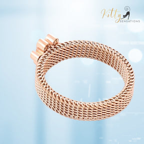 www.KittySensations.com: Very Stylish, Mesh Band Cat Paw Ring (Gold, Silver, or Rose Gold) ($36.13): https://www.kittysensations.com/products/mesh-band-cat-paw-ring-gold-silver-or-rose-gold