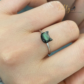 www.KittySensations.com: Mother-of-Pearl Cat Ring in Solid 925 Sterling Silver (Adjustable) ($35.73): https://www.kittysensations.com/products/mother-of-pearl-cat-ring-in-solid-925-sterling-silver-adjustable