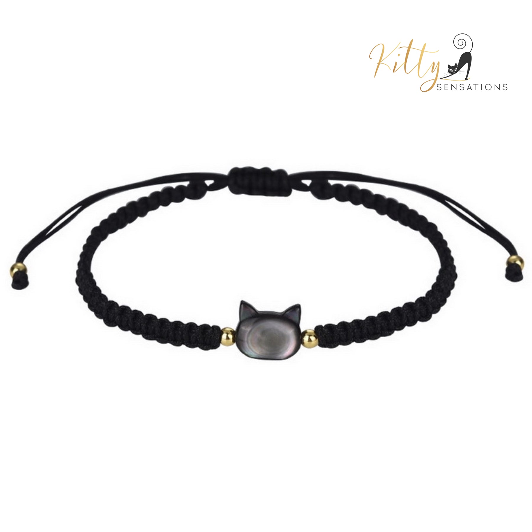 www.KittySensations.com: Natural Mother-of-Pearl and Braided Cord Cat Bracelet (Adjustable Size) ($20.40): https://www.kittysensations.com/products/mother-of-pearl-and-braided-cord-cat-bracelet-adjustable-size