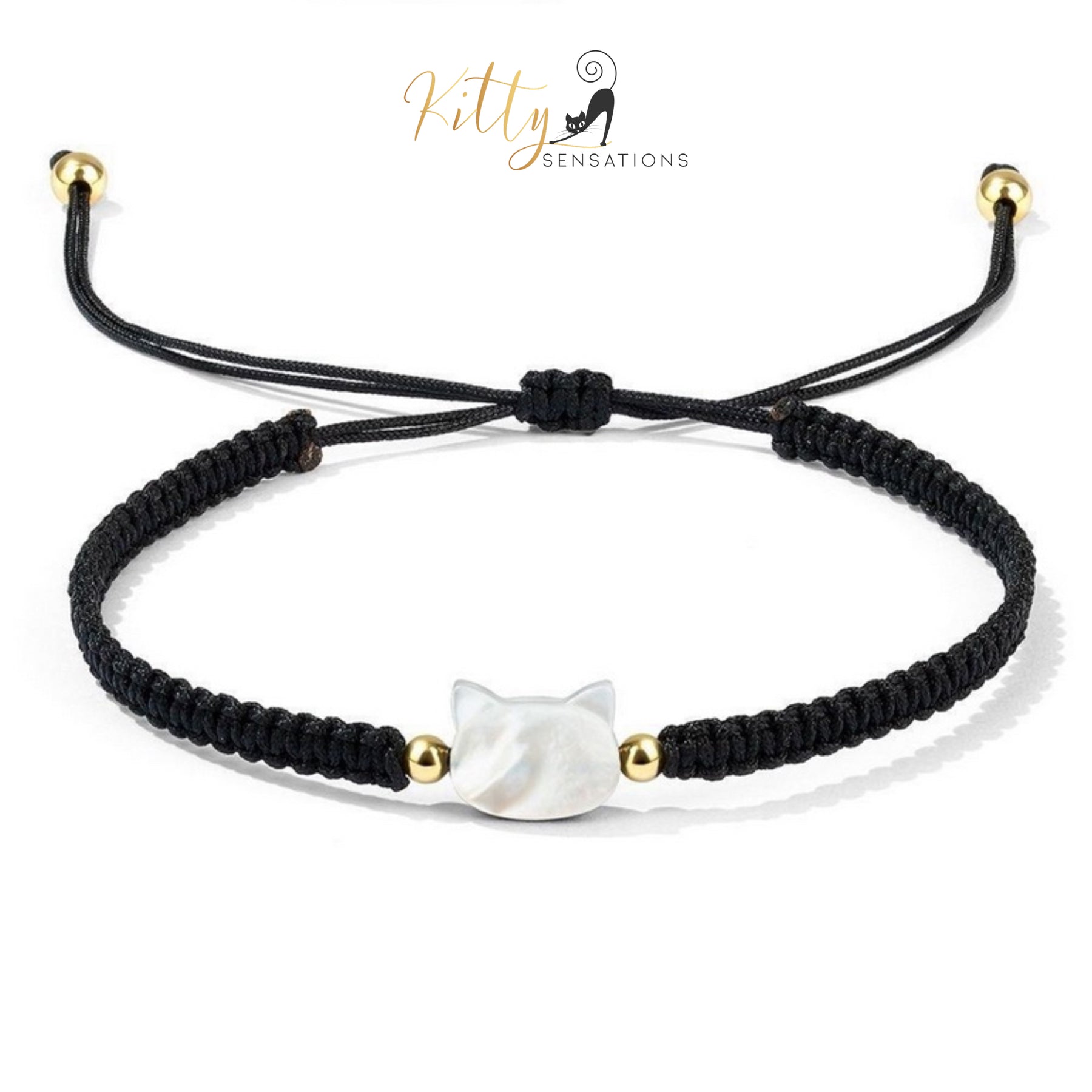 www.KittySensations.com: Natural Mother-of-Pearl and Braided Cord Cat Bracelet (Adjustable Size) ($20.40): https://www.kittysensations.com/products/mother-of-pearl-and-braided-cord-cat-bracelet-adjustable-size