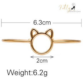 Purrfection Cat Cuff Bracelet ($19.95): https://www.kittysensations.com/products/purrfection-cat-cuff-bracelet?_pos=3&_psq=purrfec&_ss=e&_v=1.0&variant=31163404484674