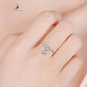 Sitting Cat Charm Ring - Solid 925 Sterling Silver - Adjustable Size ($21.90): https://www.kittysensations.com/products/sitting-cat-charm-ring-solid-925-sterling-silver-adjustable-size