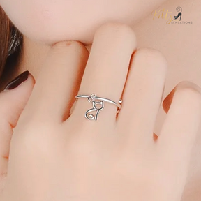 Sitting Cat Charm Ring - Solid 925 Sterling Silver - Adjustable Size ($21.90): https://www.kittysensations.com/products/sitting-cat-charm-ring-solid-925-sterling-silver-adjustable-size