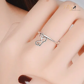 Sitting Cat Charm Ring - Solid 925 Sterling Silver - Adjustable Size ($21.90): https://www.kittysensations.com/products/sitting-cat-charm-ring-solid-925-sterling-silver-adjustable-size