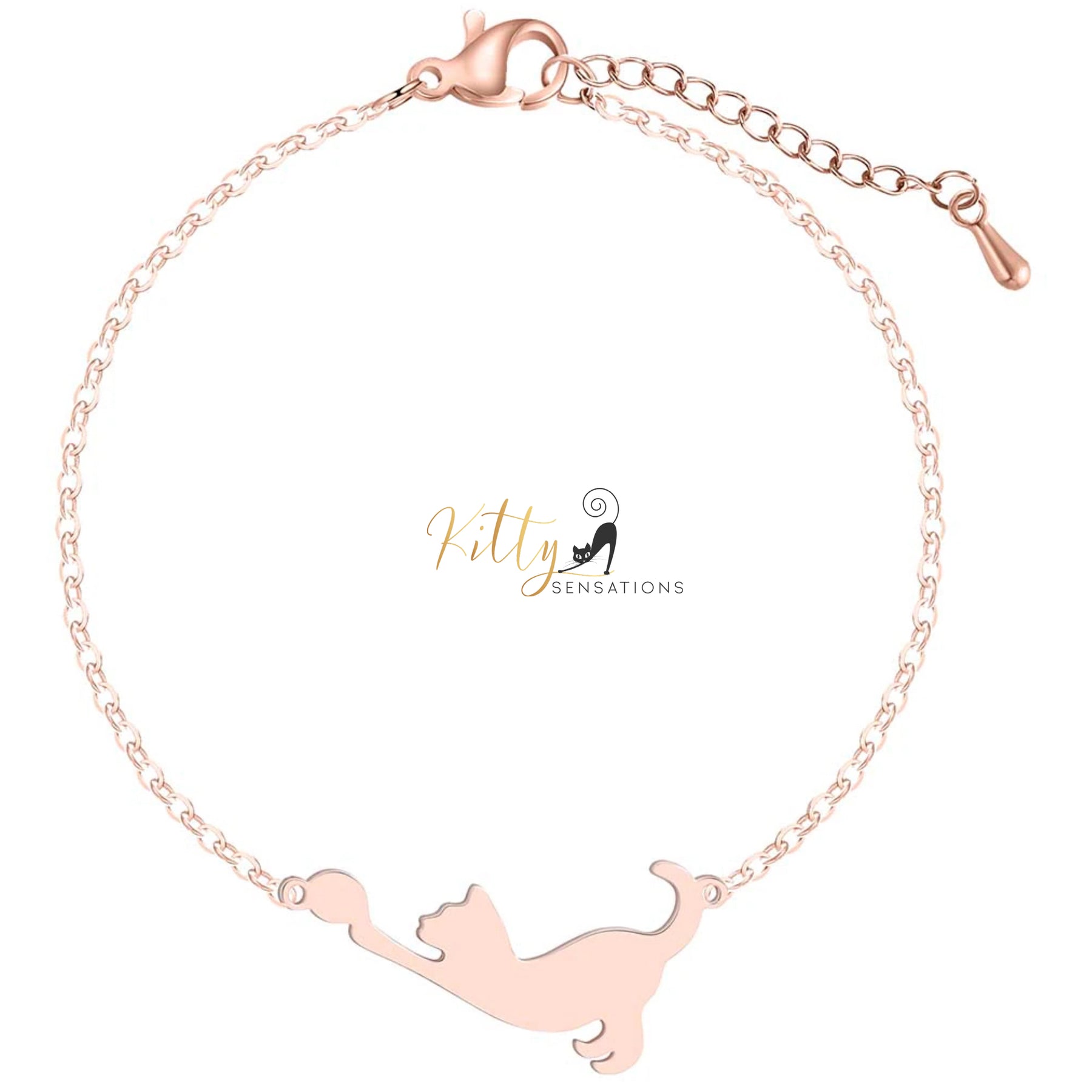 www.KittySensations.com: Stretching Cat Bracelet (Rose Gold, Silver, or Gold) ($21.16): https://www.kittysensations.com/products/stretching-cat-bracelet-silver-rose-gold-or-gold