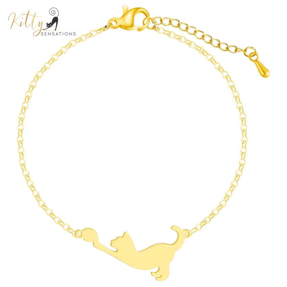 www.KittySensations.com: Stretching Cat Bracelet (Rose Gold, Silver, or Gold) ($21.16): https://www.kittysensations.com/products/stretching-cat-bracelet-silver-rose-gold-or-gold