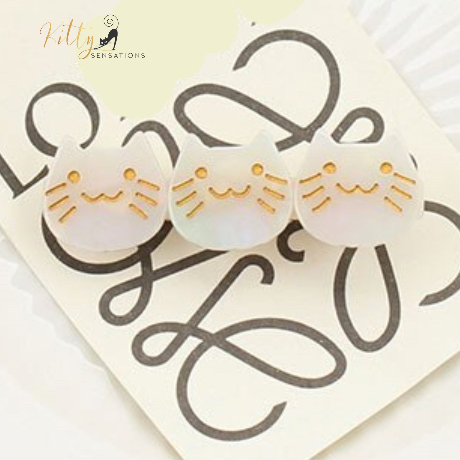 www.KittySensations.com: Three Kitties Hair Clip (High Quality Acetate) - Available in Multiple Color Options ($28.55): https://www.kittysensations.com/products/three-kitties-hair-clip-high-quality-acetate-available-in-multiple-colors