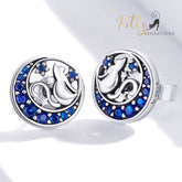 www.KittySensations.com: Regal Blue Moon Cat Stud Earrings in Solid 925 Sterling Silver ($43.10): https://www.kittysensations.com/products/copy-of-regal-blue-moon-cat-ring-in-solid-925-sterling-silver-adjustable