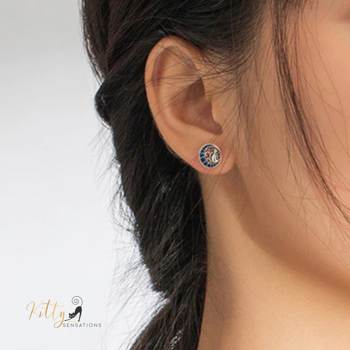 www.KittySensations.com: Regal Blue Moon Cat Stud Earrings in Solid 925 Sterling Silver ($43.10): https://www.kittysensations.com/products/copy-of-regal-blue-moon-cat-ring-in-solid-925-sterling-silver-adjustable