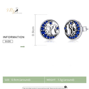 www.KittySensations.com: Regal Blue Moon Cat Stud Earrings in Solid 925 Sterling Silver ($43.10): https://www.kittysensations.com/products/copy-of-regal-blue-moon-cat-ring-in-solid-925-sterling-silver-adjustable