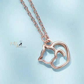 www.KittySensations.com: Cat Heart Necklace in Solid 925 Sterling Silver - Platinum or Gold Plated (Available in 3 Finishes) ($46.55): https://www.kittysensations.com/products/sterling-silver-cat-heart-necklace-platinum-plated