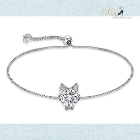 www.KittySensations.com: Sparkling CZ Kitty Bracelet (Fine Jewelry) - Solid Sterling Silver ($82.34): https://www.kittysensations.com/products/classy-sparkling-cz-kitty-bracelet-fine-jewelry-in-solid-sterling-silver