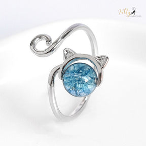 Crystal Face Cat Ring in Solid 925 Sterling Silver - Adjustable  Size ($46.31): https://www.kittysensations.com/products/crystal-face-cat-ring?_pos=1&_sid=b671f3198&_ss=r