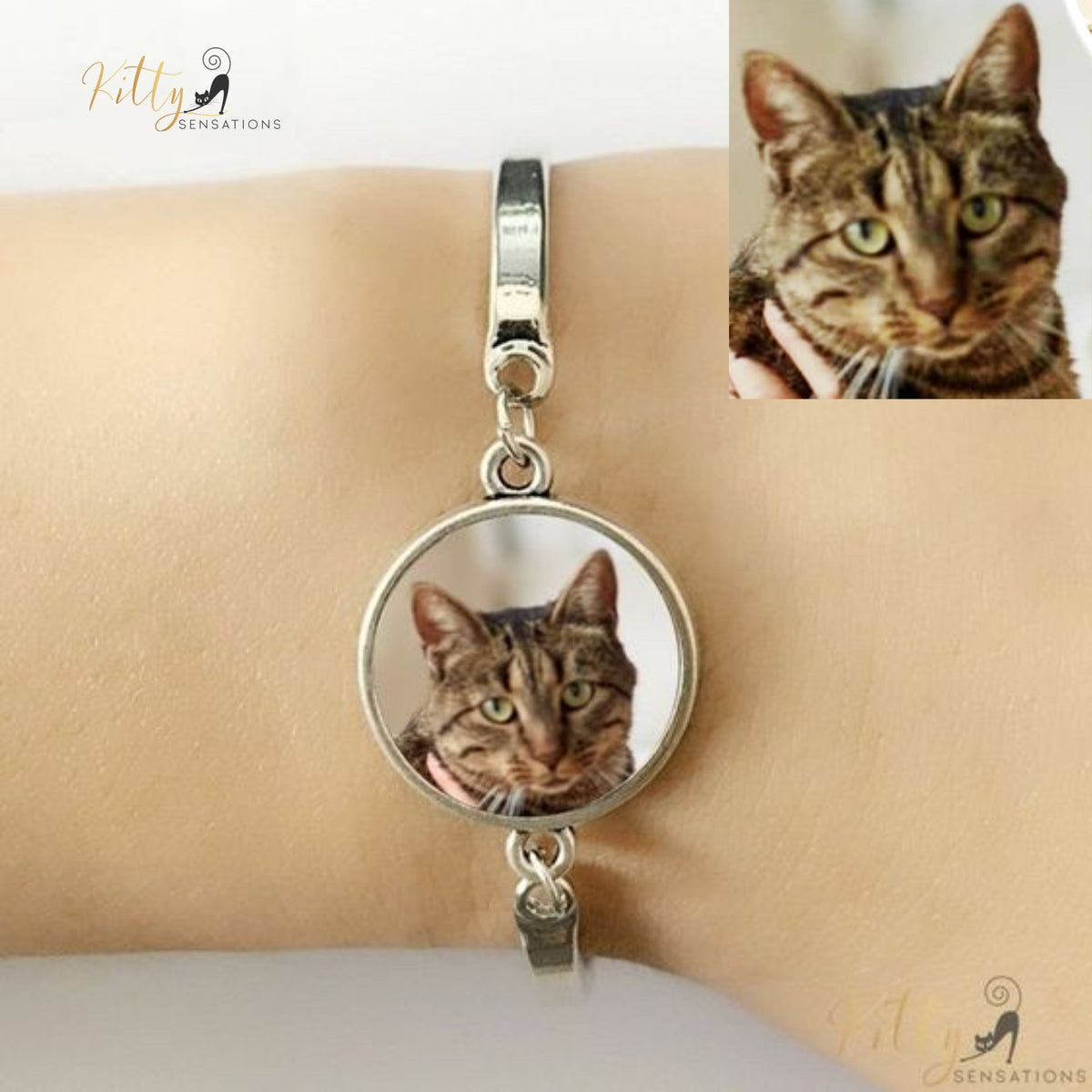 Custom Photo Cat Bracelet
