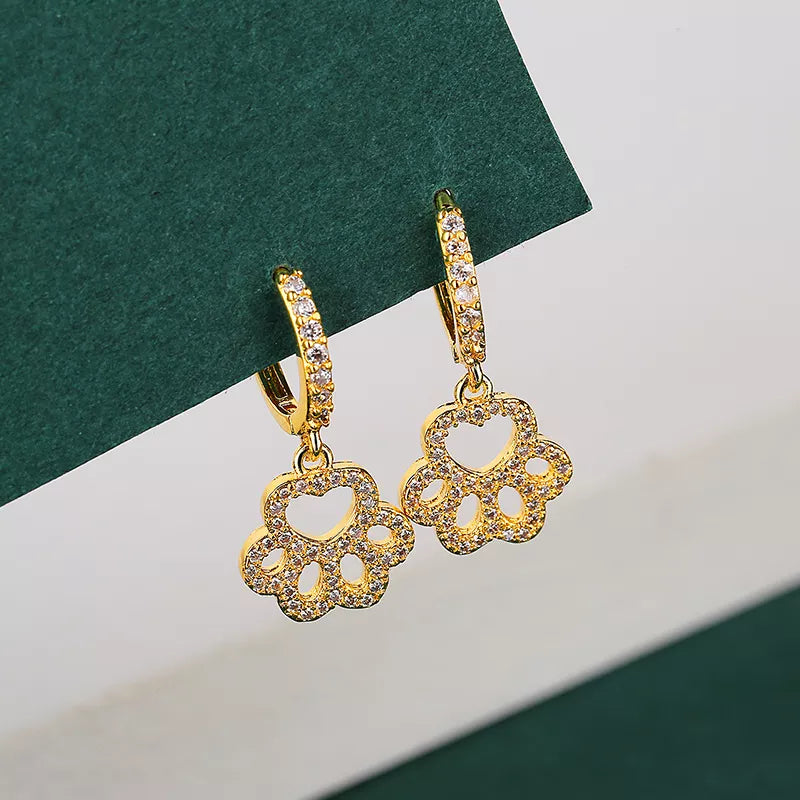 18K gold earrings