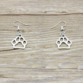 Dangling Cat Paw Fashion Earrings