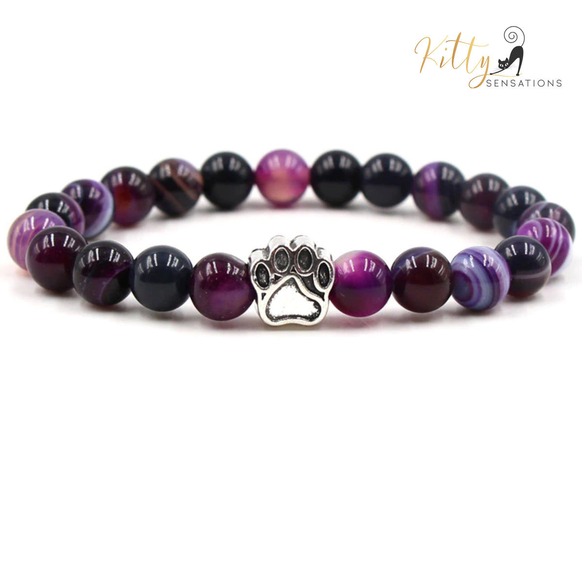 http://KittySensations.com Natural Gemstones Kitty/Cat Paw Bracelet (7 Gemstone Options) ($28.90): https://kittysensations.com/products/natural-semi-precious-stone-beads-kitty-cat-paw-bracelet-multiple-color-options