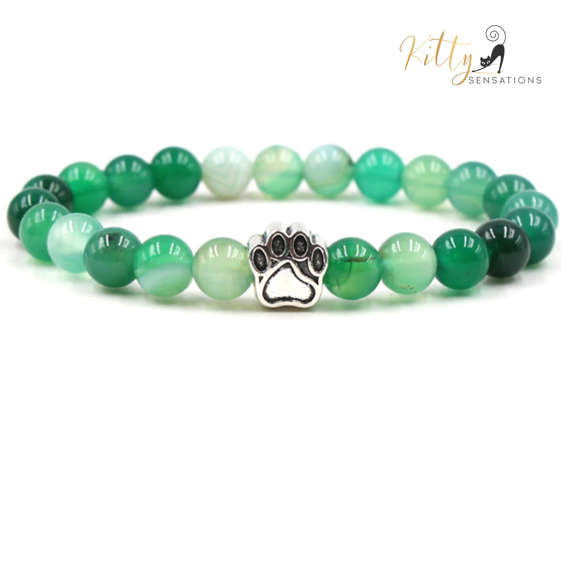 http://KittySensations.com Natural Gemstones Kitty/Cat Paw Bracelet (7 Gemstone Options) ($28.90): https://kittysensations.com/products/natural-semi-precious-stone-beads-kitty-cat-paw-bracelet-multiple-color-options