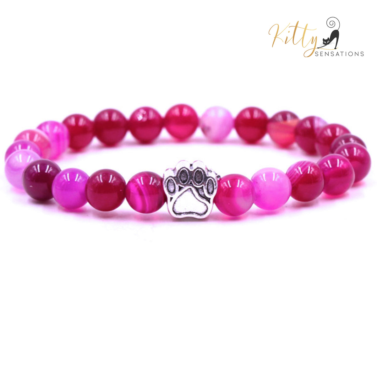 http://KittySensations.com Natural Gemstones Kitty/Cat Paw Bracelet (7 Gemstone Options) ($28.90): https://kittysensations.com/products/natural-semi-precious-stone-beads-kitty-cat-paw-bracelet-multiple-color-options