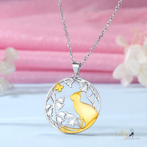 http://KittySensations.com: Daffodils Butterfly Kitty Necklace in Solid 925 Sterling Silver (18K Gold Plated) - Adjustable Length ($119.39): https://kittysensations.com/products/daffodils-butterfly-kitty-necklace-solid-925-sterling-silver-18k-gold-plated