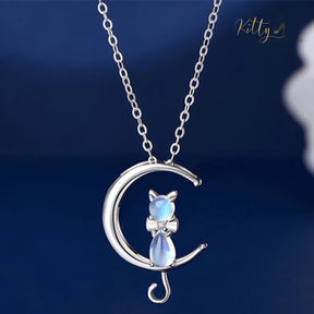 http://KittySensations.com Moon Kitty Necklace in Natural Moonstone and Solid 925 Sterling Silver ($22.58): https://kittysensations.com/products/moon-kitty-necklace-in-moonstone-and-solid-925-sterling-silver