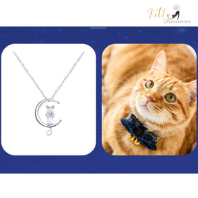 http://KittySensations.com Moon Kitty Necklace in Natural Moonstone and Solid 925 Sterling Silver ($22.58): https://kittysensations.com/products/moon-kitty-necklace-in-moonstone-and-solid-925-sterling-silver