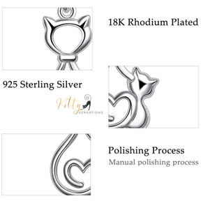 www.KittySensations.com: Mother and Child Cat Earrings in Solid 925 Sterling Silver (Rhodium Plated) ($79.85): https://www.kittysensations.com/products/mother-and-child-cat-earrings-in-solid-925-sterling-silver-rhodium-plated