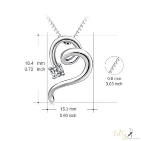 cat pendant necklace plated in sterling silver with measures kittysensations 7114623-china