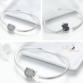 www.KittySensations.com: Pave Cubic Zirconia Kitty Face Bracelet (Fine Jewelry) - Solid 925 Sterling Silver, Platinum Plated: https://www.kittysensations.com/products/pave-cubic-zirconia-kitty-face-bracelet-fine-jewelry-solid-925-sterling-silver-platinum-plated