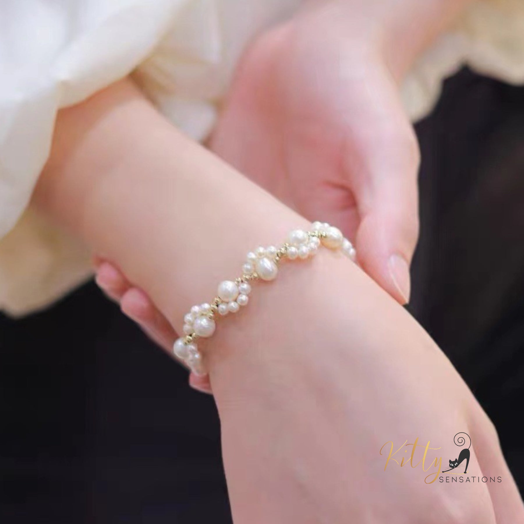 www.KittySensations.com: Pearly Kitty Paws Bracelet - Adjustable Length ($16.16): https://www.kittysensations.com/products/pearly-kitty-paws-bracelet-adjustable-length