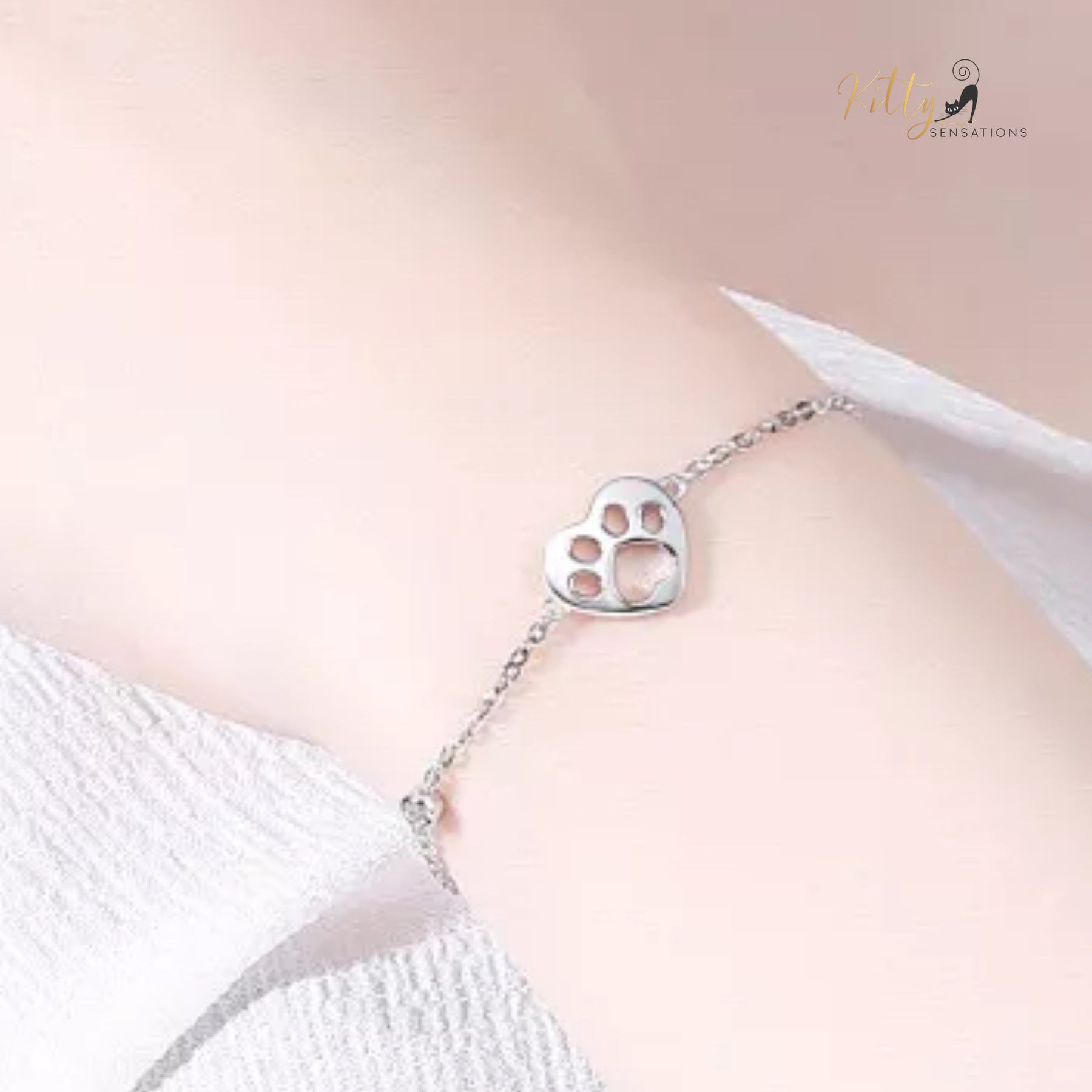 Kitty Paw in Heart Jewelry Set in Solid 925 Sterling Silver($76.79): https://www.kittysensations.com/products/two-hearts-cat-set