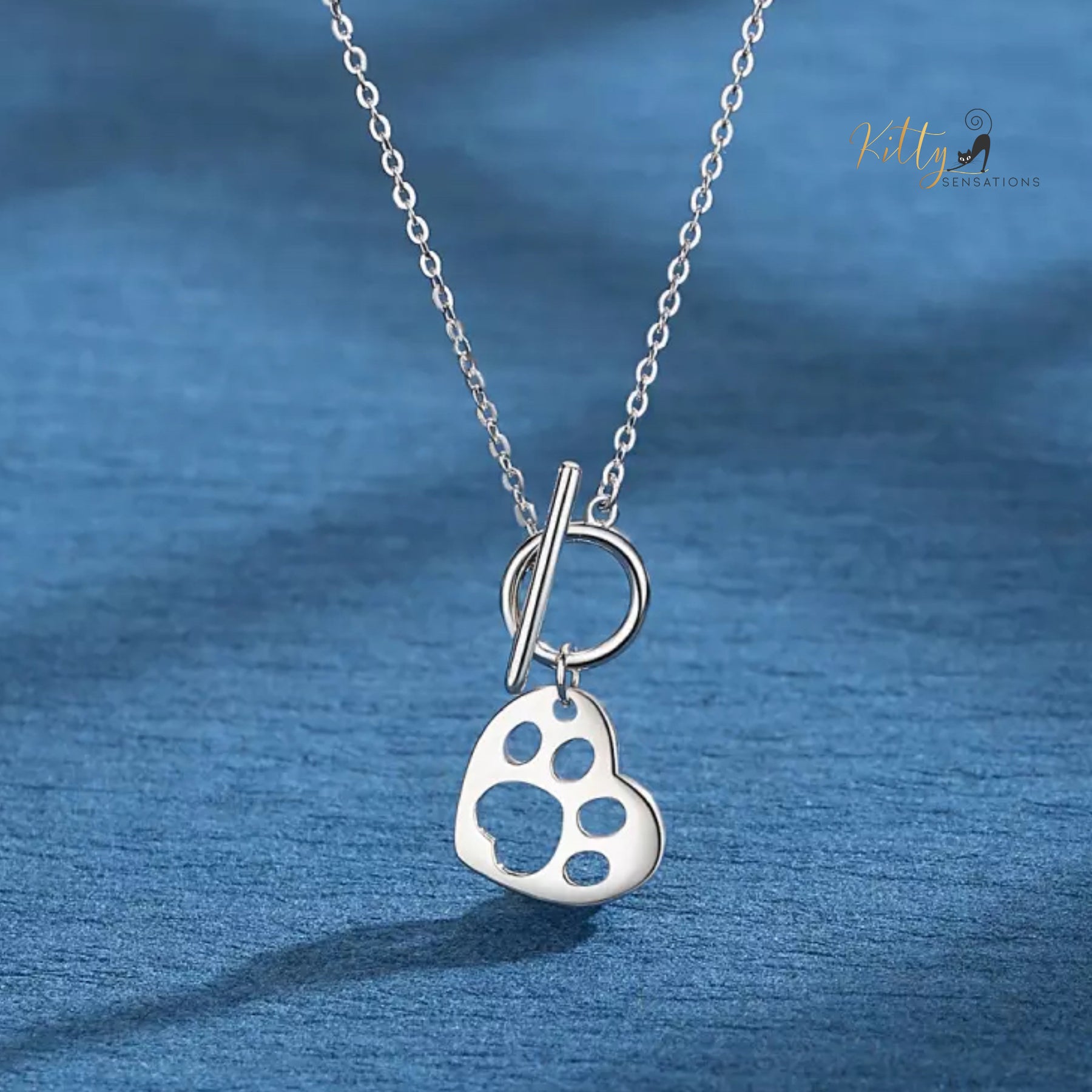 Kitty Paw in Heart Jewelry Set in Solid 925 Sterling Silver($76.79): https://www.kittysensations.com/products/two-hearts-cat-set