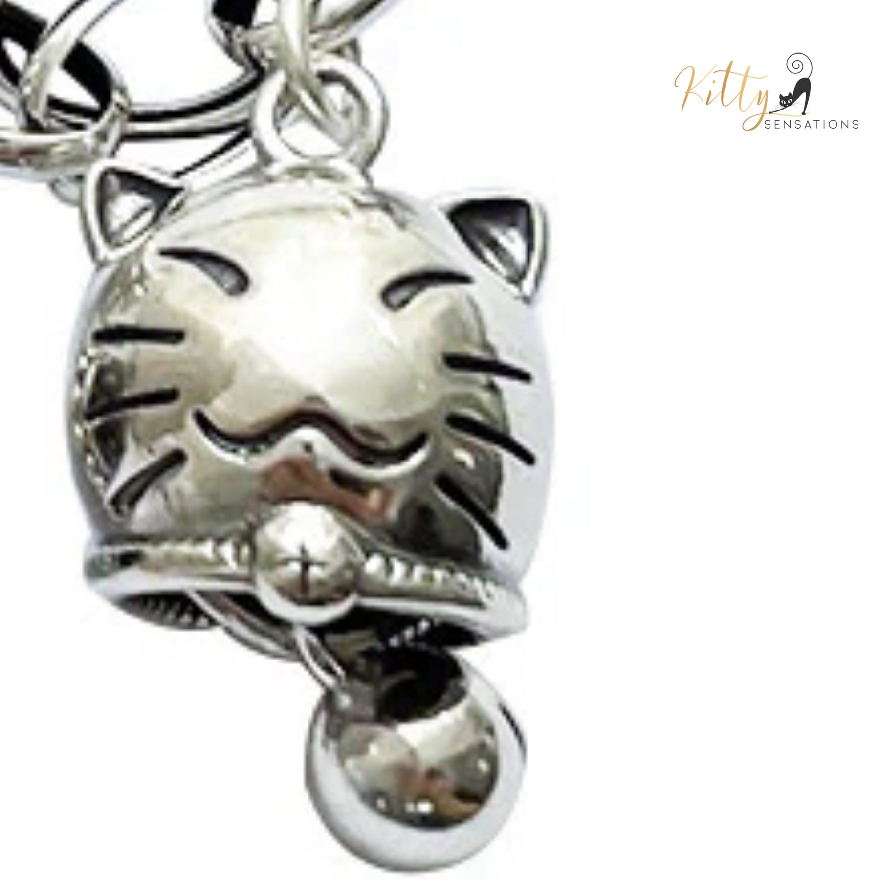 www.KittySensations.com: Who-Will-Bell-The-Cat Bracelet in Solid 925 Sterling Silver - Adjustable Length ($53.93): https://www.kittysensations.com/products/who-will-bell-the-cat-bracelet-in-solid-925-sterling-silver-adjustable-length