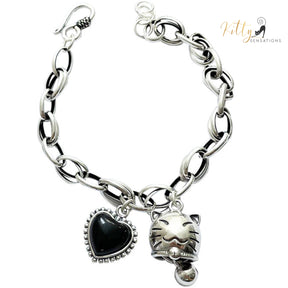 www.KittySensations.com: Who-Will-Bell-The-Cat Bracelet in Solid 925 Sterling Silver - Adjustable Length ($53.93): https://www.kittysensations.com/products/who-will-bell-the-cat-bracelet-in-solid-925-sterling-silver-adjustable-length
