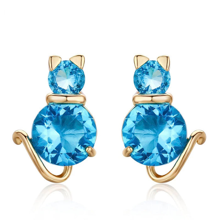 Cat Earrings Dazzling Earrings Made By Hand