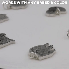 Personalized Dog Necklace with Engraving in Solid 925 Sterling Silver or Gold/Rose Gold plated Titanium - Your Choice ($59.95)